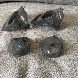 2x Baby Brezza Pro Advance Formula FRP0046-A Replacement Funnel & Cover OEM